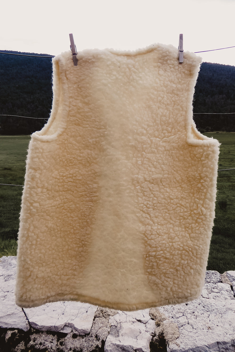 Virgin wool vest