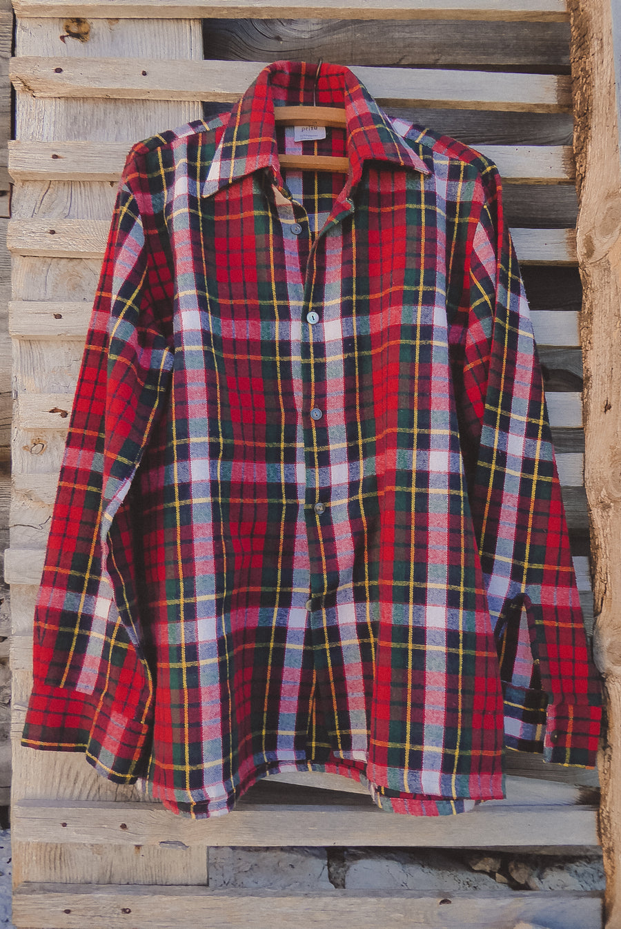 red and green flannel