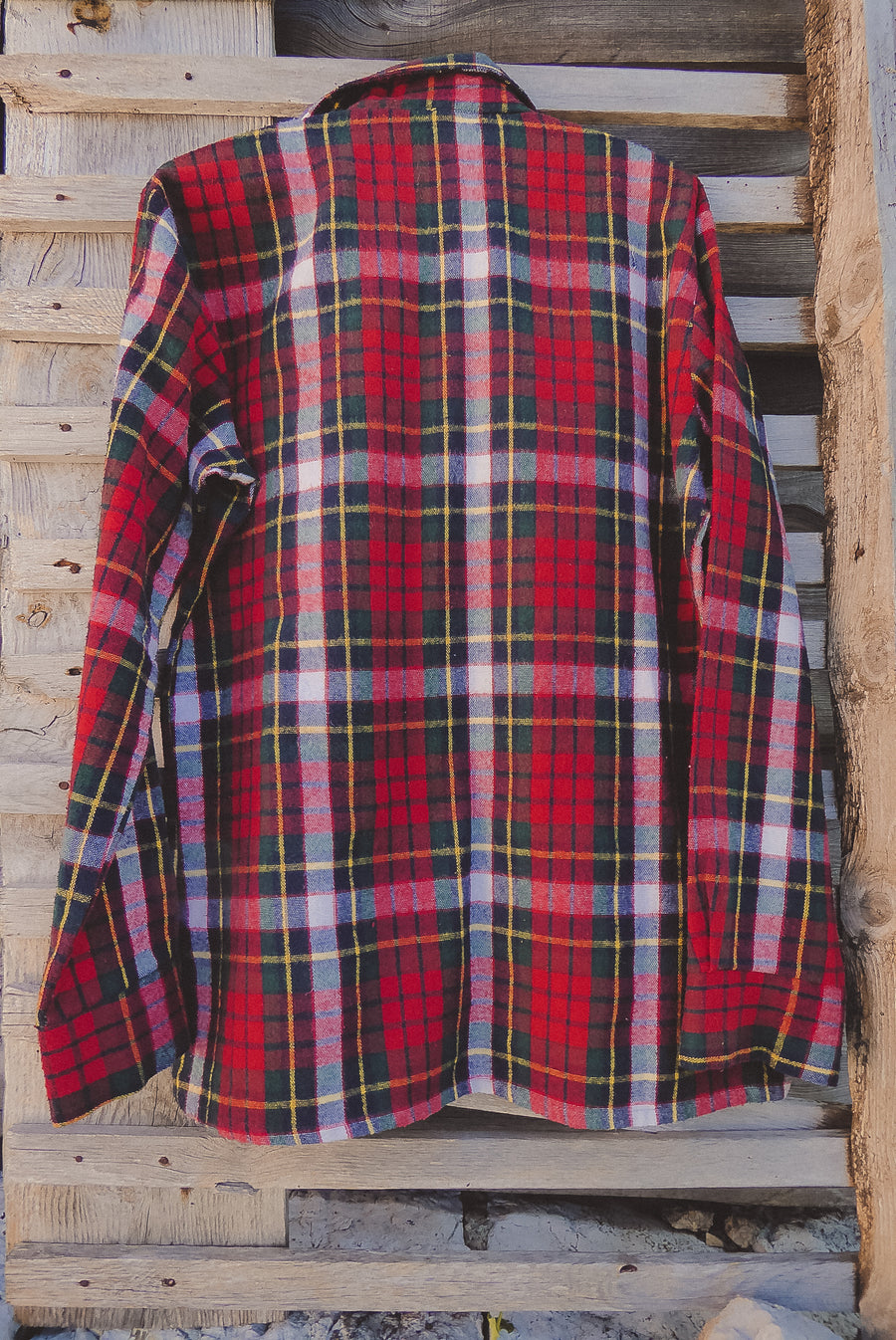 red and green flannel