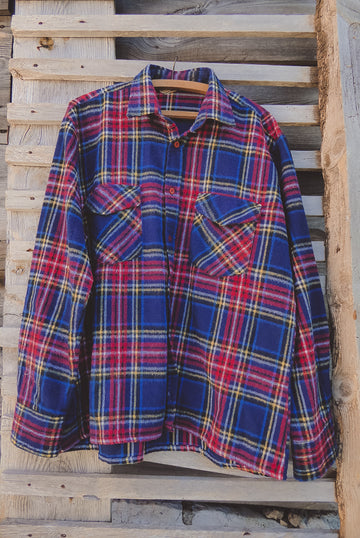Blue/Red/yellow flannel