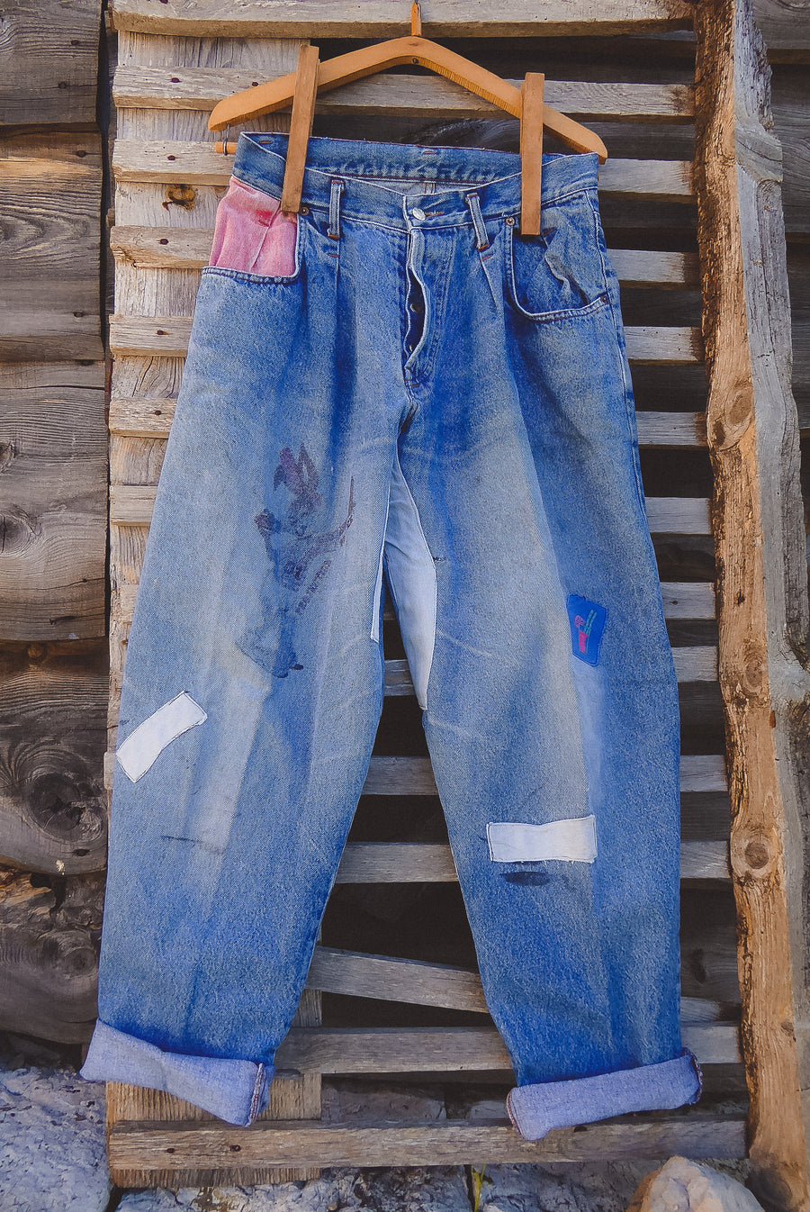 fun pleated jeans